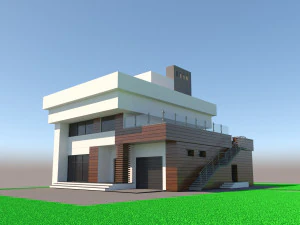 现代住宅 3D 模型