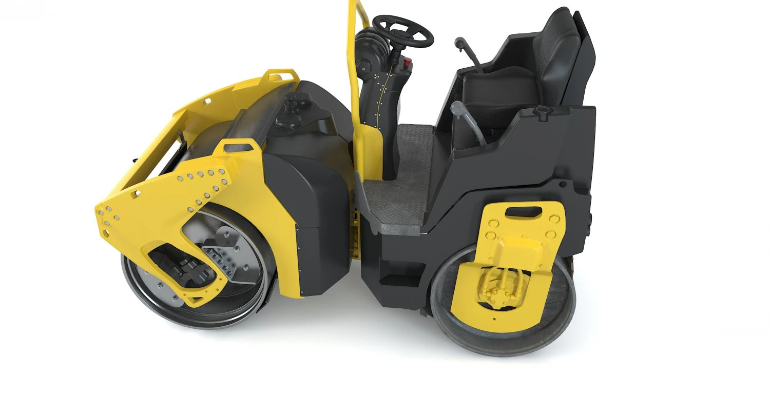 Asfalt Roller 3D Model .c4d .max .obj .3ds .fbx .stl .blend 