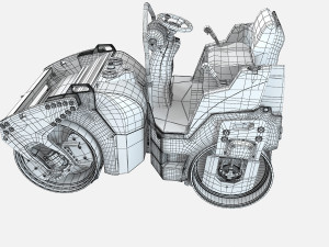 Asfalt Roller 3D Модель