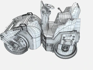 Asfalt Roller 3D Model