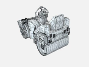 Asfalt Roller 3D Model