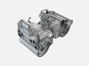 Asfalt Roller 3D Модель