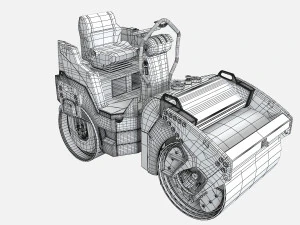 Asfalt Roller 3D Model