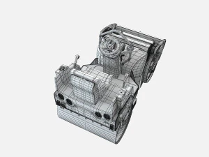 Asfalt Roller 3D Model
