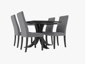 Conjunto de mesa de jantar loft Modelo 3D