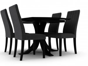 Loft Dining Table Set 3D Model