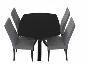 Loft Dining Table Set 3D Model