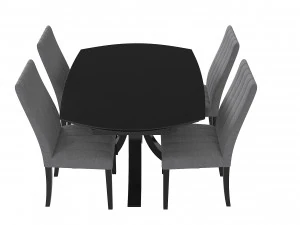 Loft Dining Table Set 3D Model