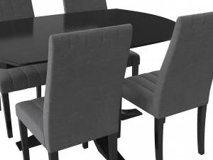 Loft Dining Table Set 3D Model