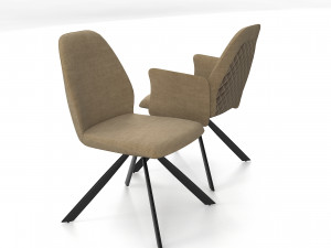 Robin swivel Chairs set 3D Model