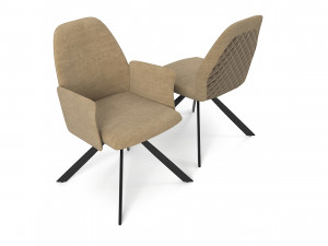 Robin swivel Chairs set 3D Model