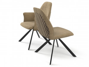 Robin swivel Chairs set 3D Model