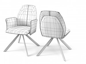 Robin swivel Chairs set 3D Model