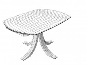 Loft Dining Table Modelo 3D
