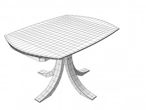 Loft Dining Table 3D Model