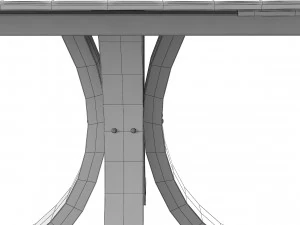 Loft Dining Table 3D Model