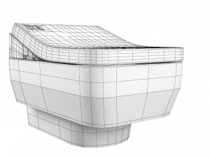 TOTO Washlet SG wall mounted toilet Model 3D
