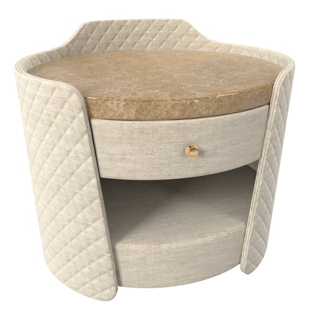 Estetica Palladium Nightstand 3D Модель .c4d .max .obj .3ds .fbx .stl .blend 