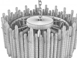 Cloyd NANSEN C12 diam58cm ref 10701 chandelier 3D Model