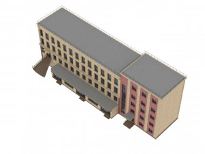 Edificio della citt&agrave; Modello 3D
