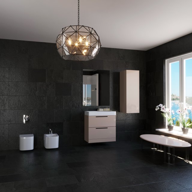 Black bathroom design work 3D Model .c4d .max .obj .3ds .fbx .stl .blend 