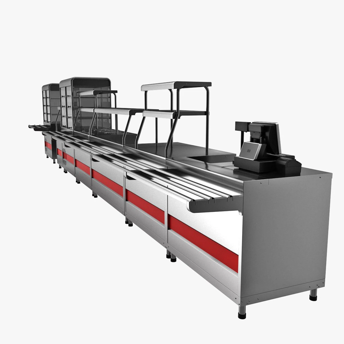 Bistroself service line sections by astra 3D Model .c4d .max .obj .3ds .fbx .stl .blend 