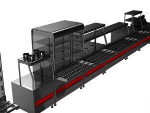 Bistroself service line sections by astra Modèle 3D