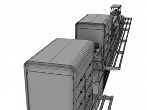 Bistroself service line sections by astra 3D Model