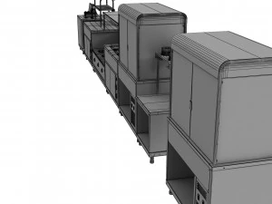 Bistroself service line sections by astra 3D Model