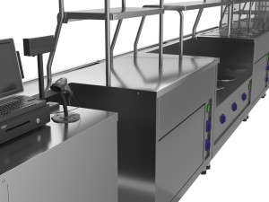 Bistroself service line sections by astra Modèle 3D