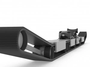 Electric mountauin ski concept v1 3D Model