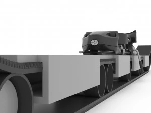 Electric mountauin ski concept v1 3D Model