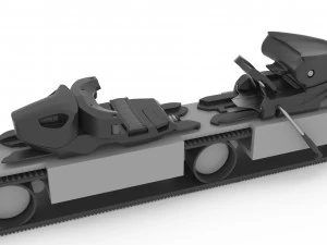Electric mountauin ski concept v1 3D Model
