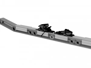 Electric mountauin ski concept v1 3D Model