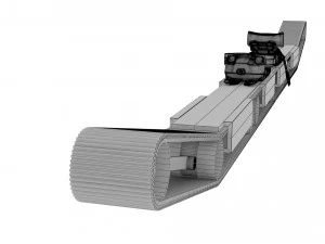 Electric mountauin ski concept v1 3D Model