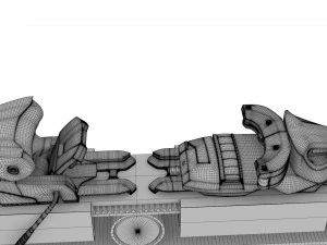 Electric mountauin ski concept v1 3D Model