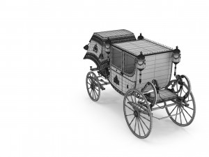Luxury Baroque Carriage 3D 模型
