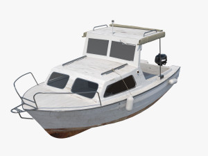 Small Motor Boat Modelo 3D
