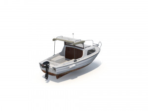 Small Motor Boat 3D Модель