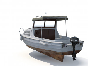 Small Motor Boat 3D Модель