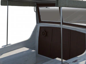 Small Motor Boat 3D Model
