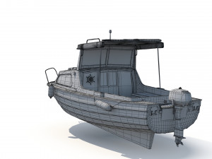 Small Motor Boat 3D Модель