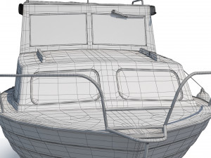 Small Motor Boat 3D Модель
