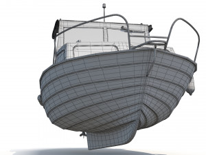 Small Motor Boat 3D Модель