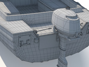 Small Motor Boat 3D Модель