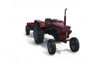 Farm Tractor 3D Model