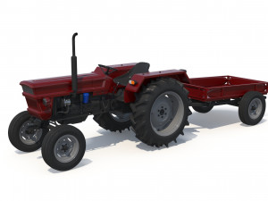 Farm Tractor 3D Model