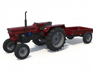 Farm Tractor 3D Model
