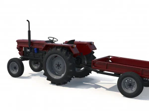 Farm Tractor 3D Model