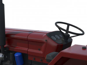 Farm Tractor 3D Model